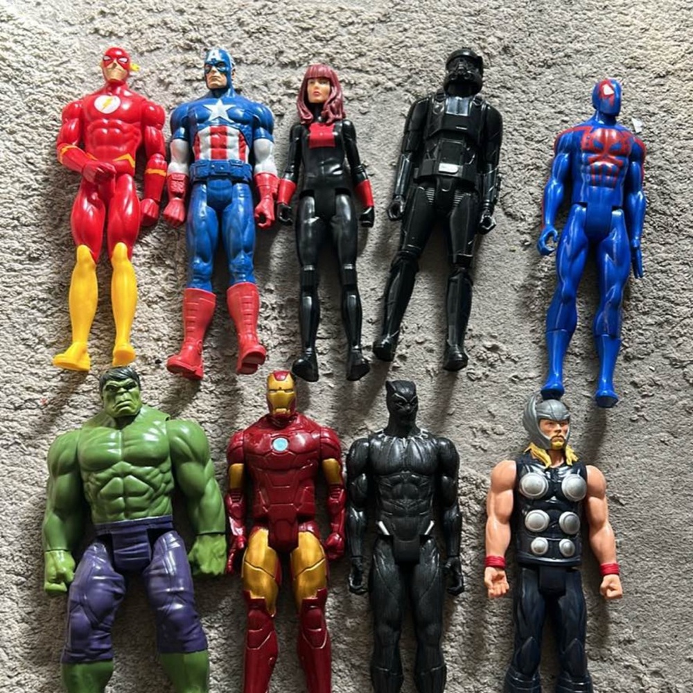 Superhero Action Figure Set - Multicolor